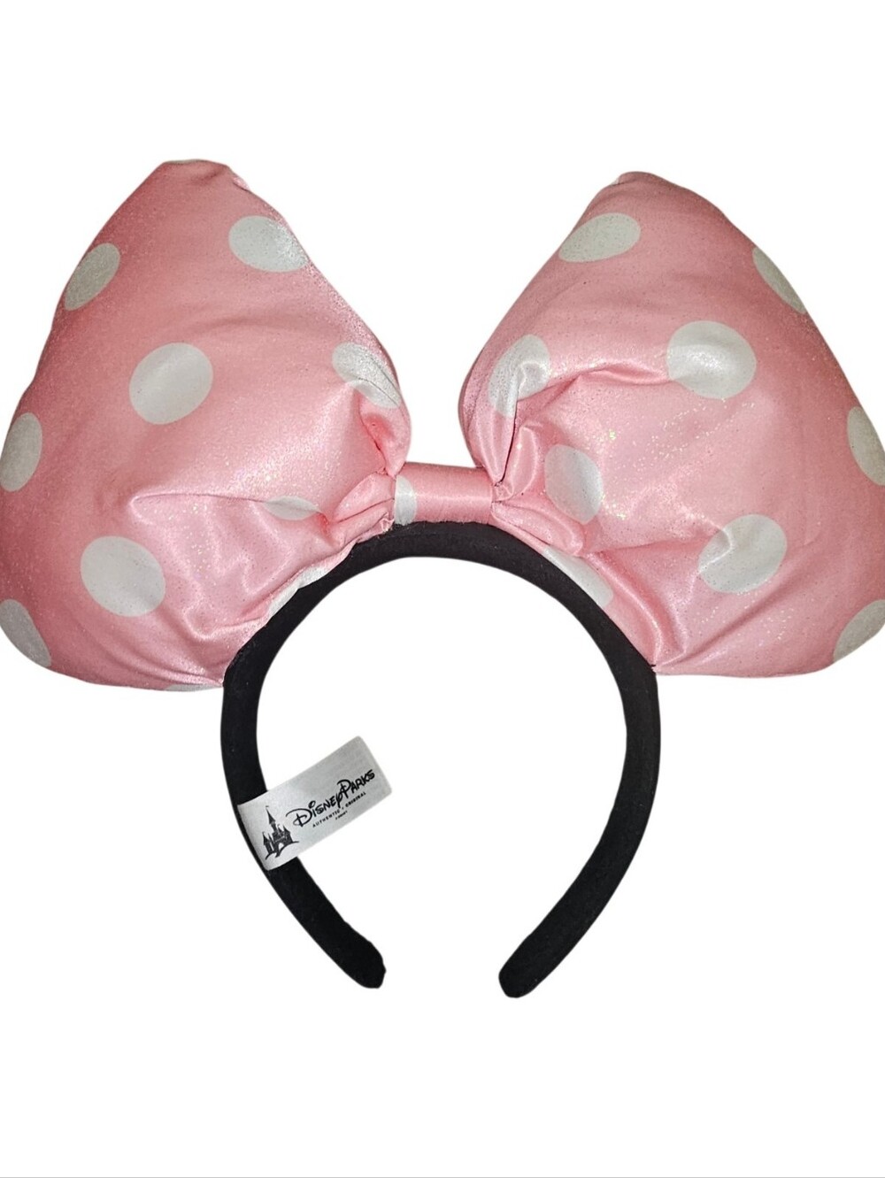 Disney Parks Pink Polka Dot Minnie Ears Headband